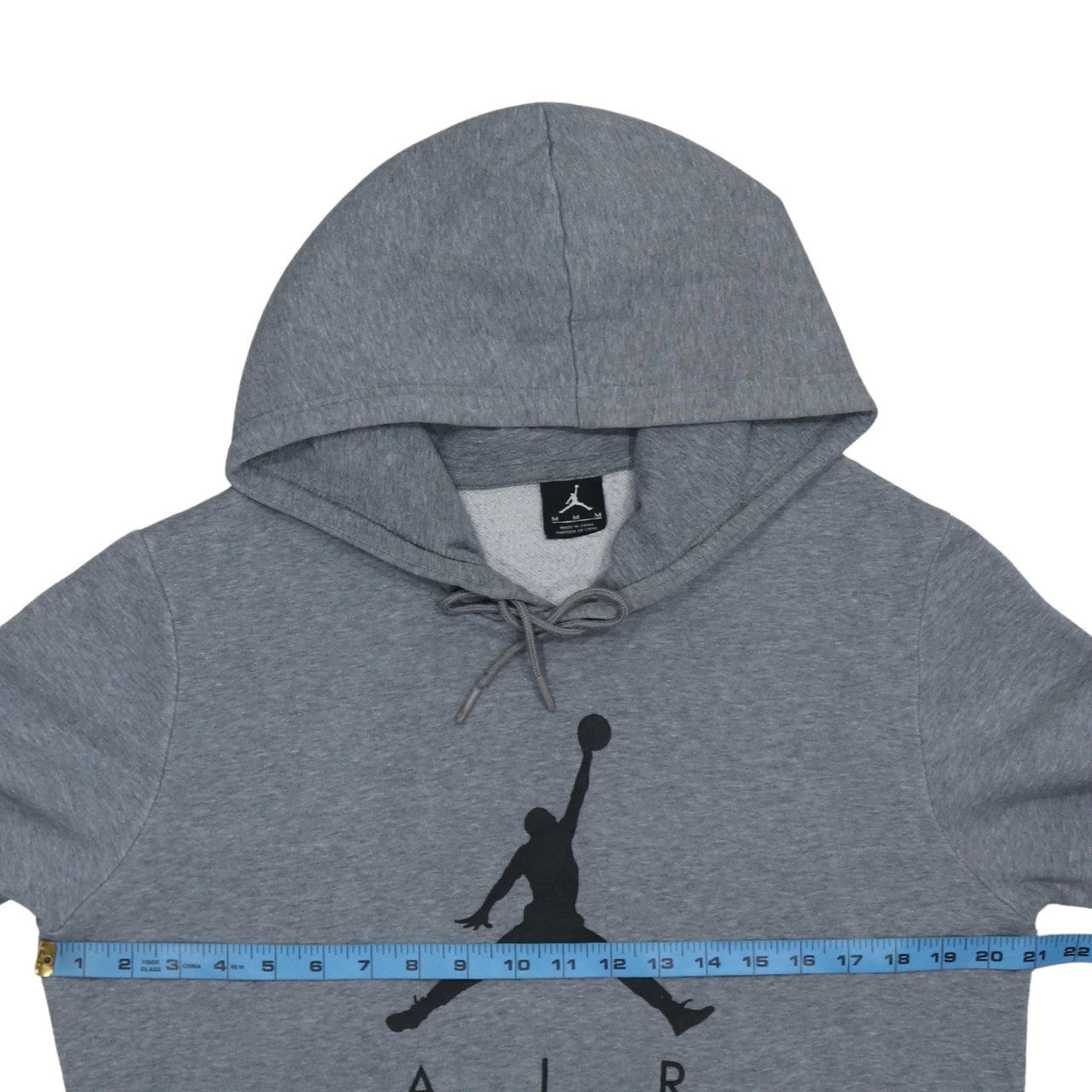 Jordan Men's Grey Pullover Hoodie M Sports Logo Fleece