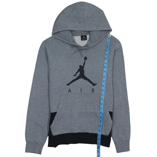 Jordan Men's Grey Pullover Hoodie M Sports Logo Fleece
