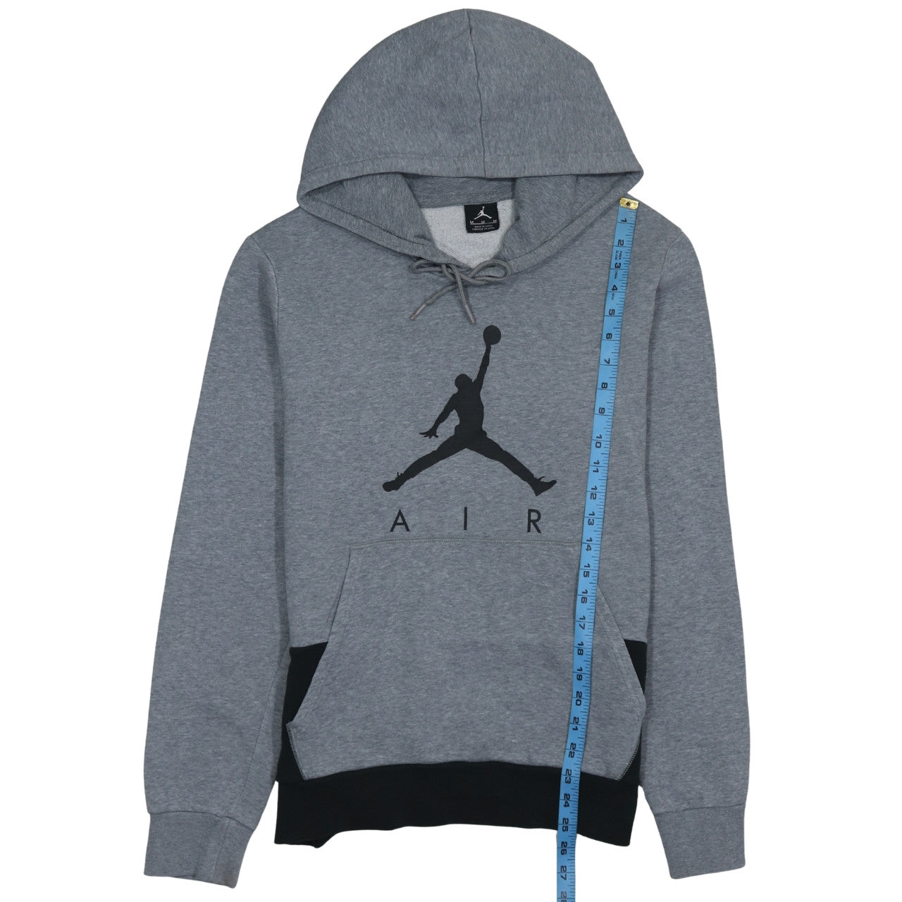 Jordan Men's Grey Pullover Hoodie M Sports Logo Fleece