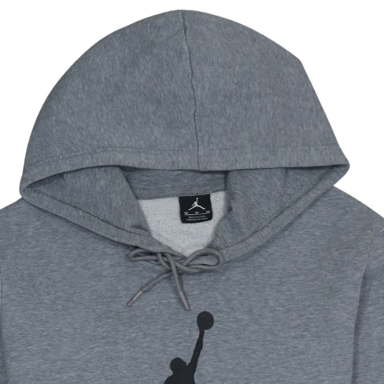 Jordan Men's Grey Pullover Hoodie M Sports Logo Fleece