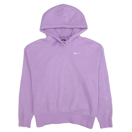 Nike Women's Lilac Pullover Hoodie Medium Cotton Fleece