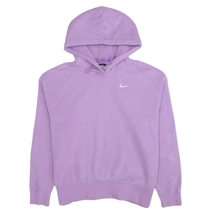 Nike Women's Lilac Pullover Hoodie Medium Cotton Fleece