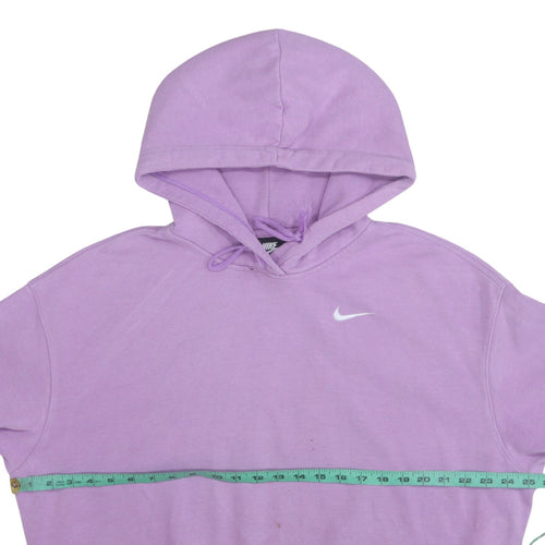 Nike Women's Lilac Pullover Hoodie Medium Cotton Fleece