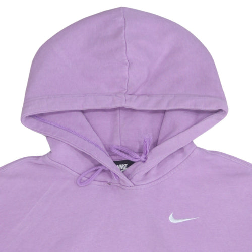 Nike Women's Lilac Pullover Hoodie Medium Cotton Fleece