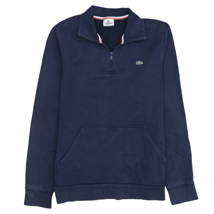 Lacoste Men's Blue XL Slim Fit 1/4 Zip Sweatshirt