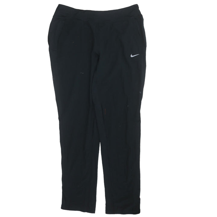 Nike Women's Black Dri-FIT Track Pants Size L Slim Fit Activewear