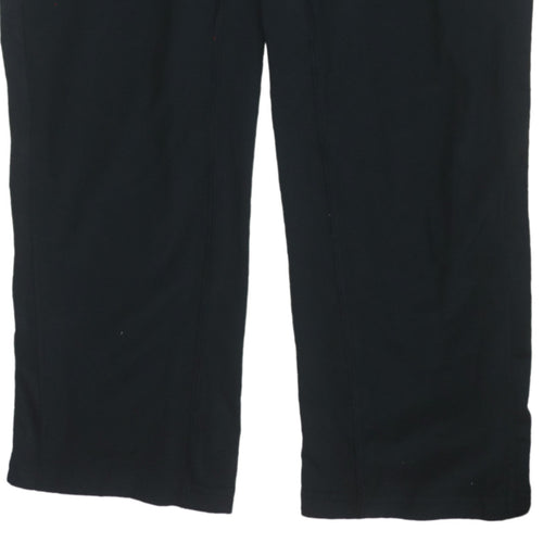 Nike Women's Black Dri-FIT Track Pants Size L Slim Fit Activewear