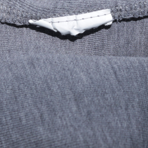 The North Face Boys Grey Pullover Hoodie L Logo Graphic Cotton Blend