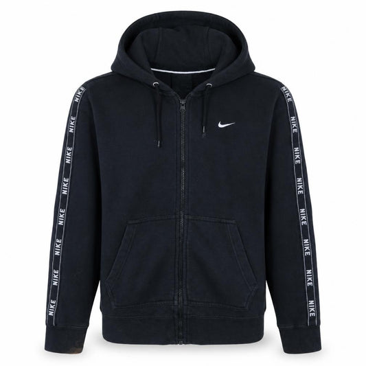 Front view of Nike Men's Black Full Zip Hoodie Small Regular Fit Sportswear