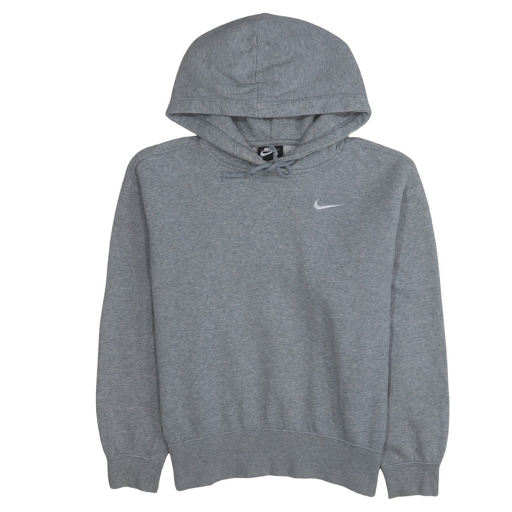 Nike Women’s Grey Small Pullover Hoodie Sweatshirt Cotton Blend