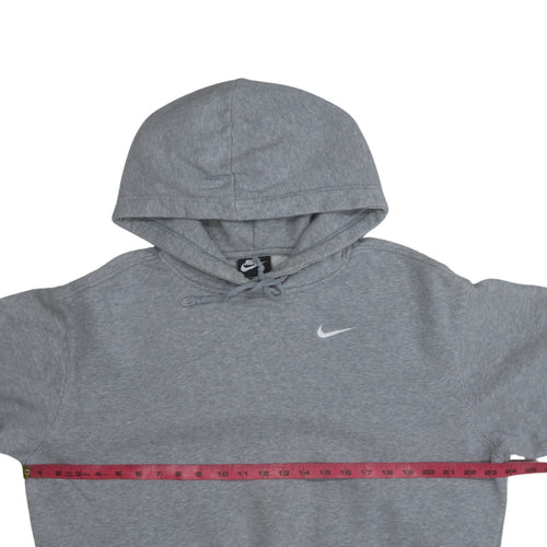Nike Women’s Grey Small Pullover Hoodie Sweatshirt Cotton Blend