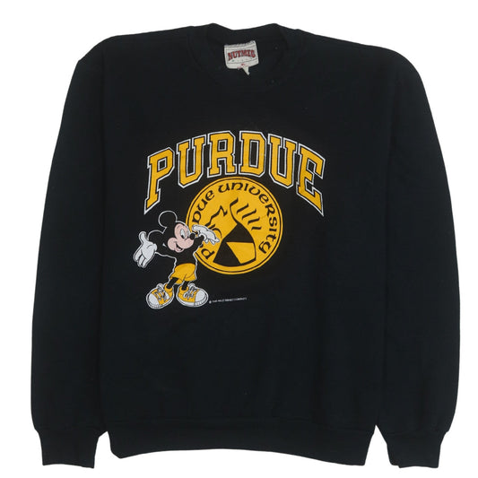 Nutmeg Mills Women's Black XL Purdue University Mickey Mouse Sweatshirt
