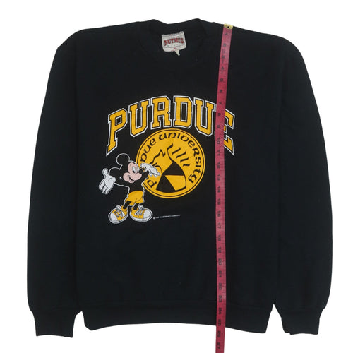 Nutmeg Mills Women's Black XL Purdue University Mickey Mouse Sweatshirt