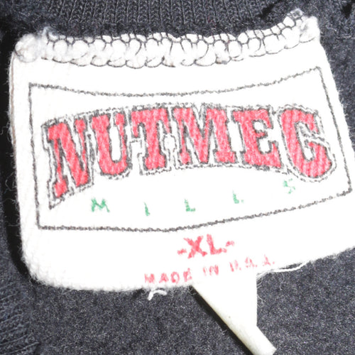 Nutmeg Mills Women's Black XL Purdue University Mickey Mouse Sweatshirt