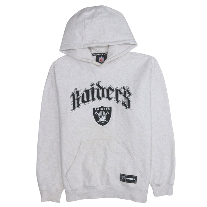 Primark NFL Raiders Grey Hooded Pullover Sweatshirt Women M