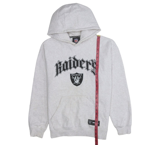 Primark NFL Raiders Grey Hooded Pullover Sweatshirt Women M