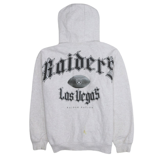 Primark NFL Raiders Grey Hooded Pullover Sweatshirt Women M