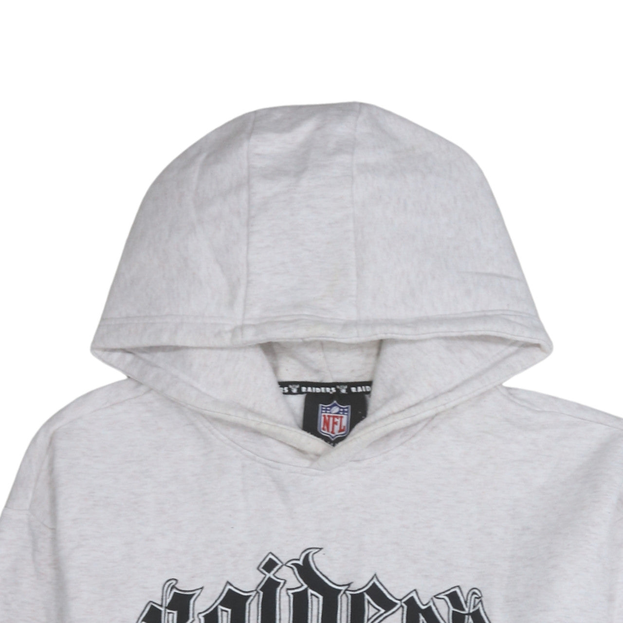 Primark NFL Raiders Grey Hooded Pullover Sweatshirt Women M