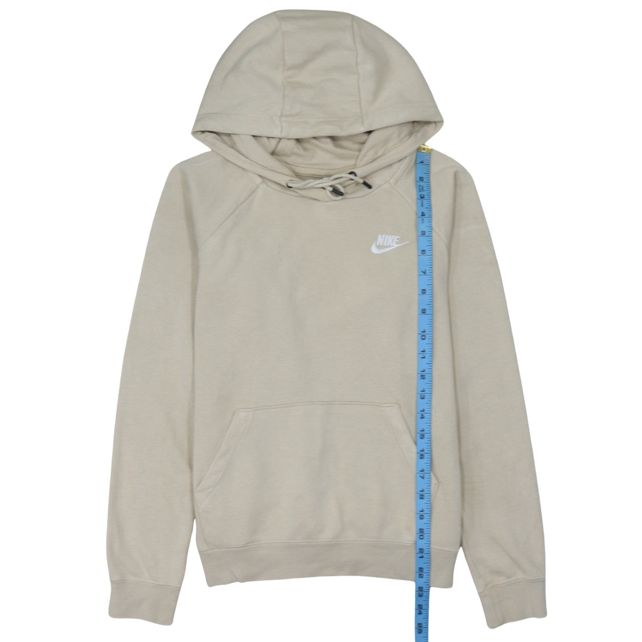 Nike Women’s Beige Pullover Hoodie Small Cotton Blend Casual