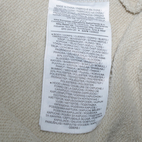 Nike Women’s Beige Pullover Hoodie Small Cotton Blend Casual