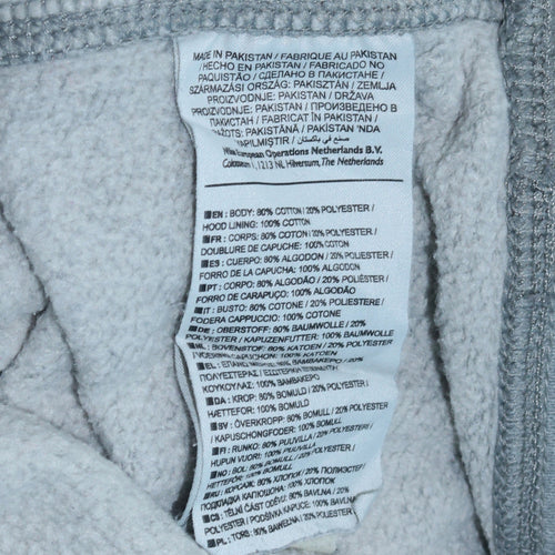 Nike Men's Grey Pullover Hoodie Size M Logo Sportswear