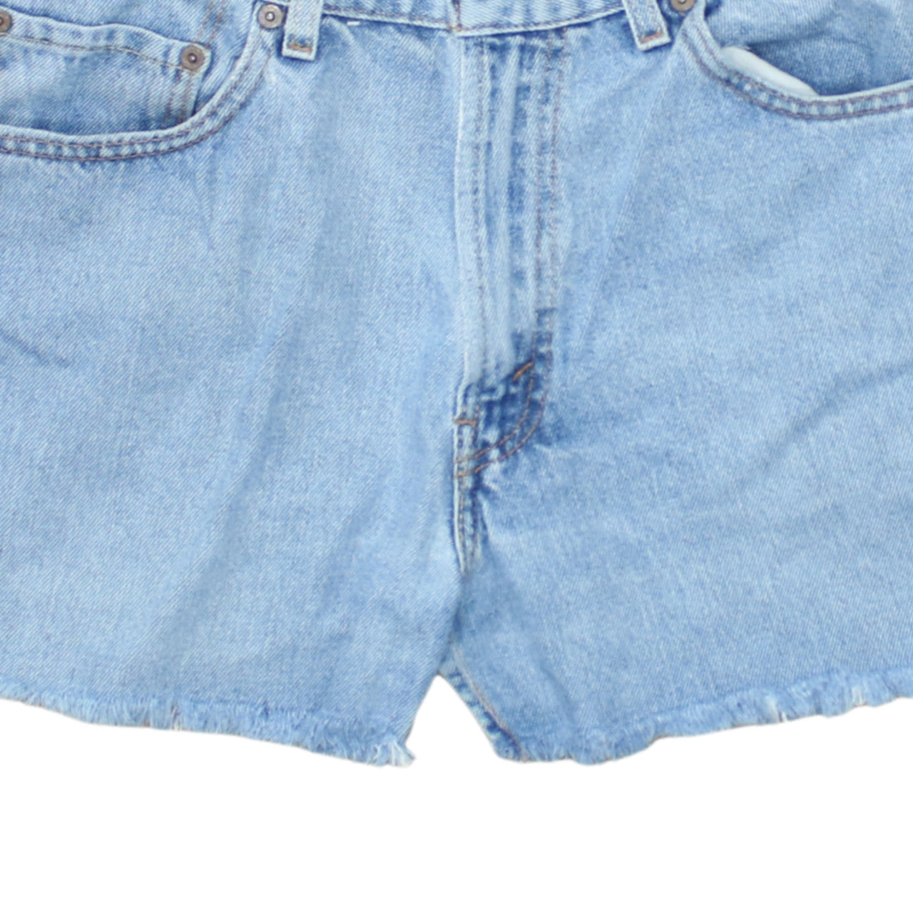 Levi's Womens Blue Denim Cut-Off Shorts Size M High Rise 550