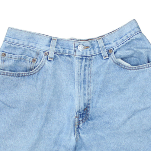 Levi's Womens Blue Denim Cut-Off Shorts Size M High Rise 550