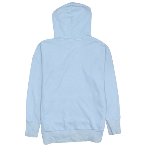 Adidas Womens Blue Pullover Hoodie Size S Casual Logo Sweatshirt