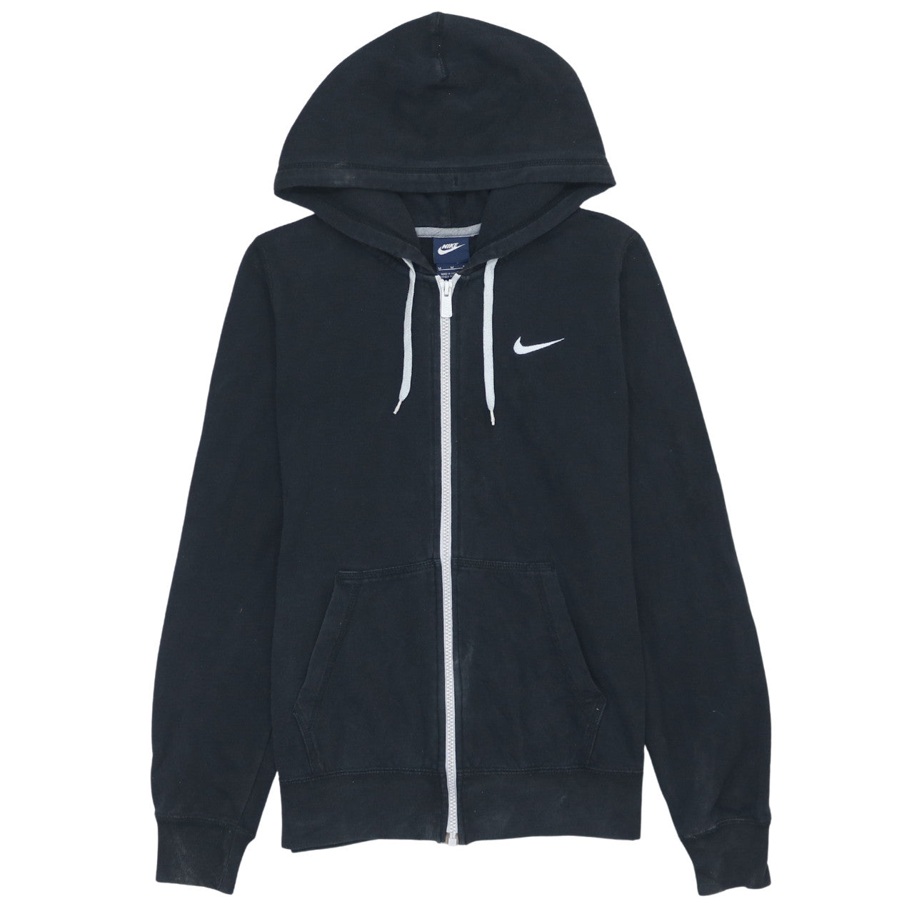 Nike Men's Black Full Zip Hoodie M Regular Fit Sportswear Fleece