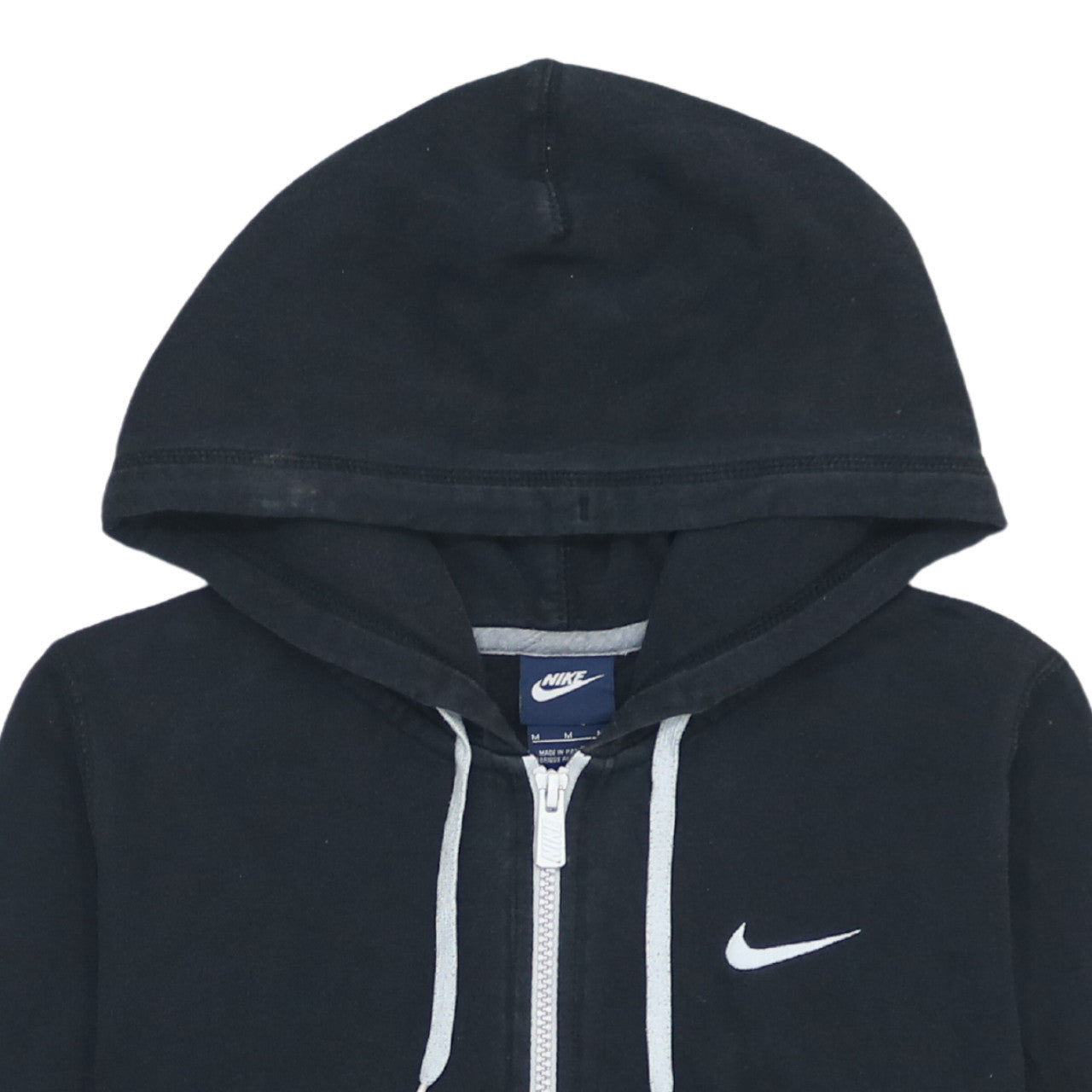 Nike Men's Black Full Zip Hoodie M Regular Fit Sportswear Fleece