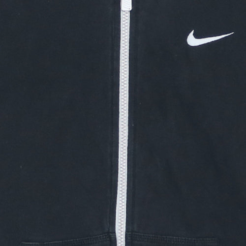 Nike Men's Black Full Zip Hoodie M Regular Fit Sportswear Fleece