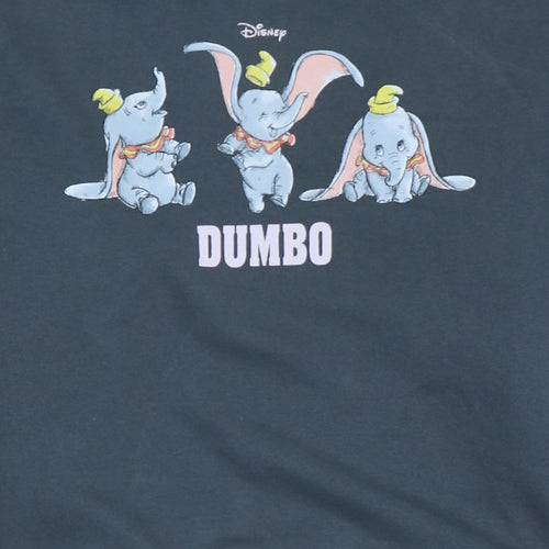 Disney Dumbo Unisex Grey Pullover Graphic Sweatshirt Size S