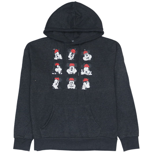 Disney Womens Black XS Pullover Hoodie Minnie Mouse Graphic