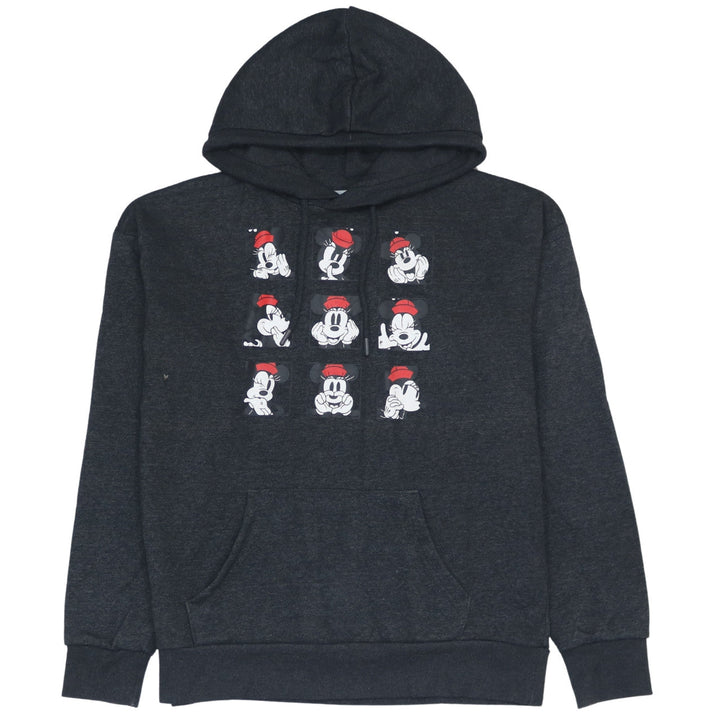 Disney Womens Black XS Pullover Hoodie Minnie Mouse Graphic
