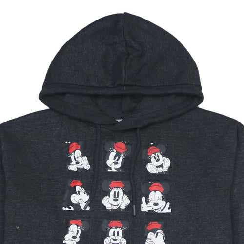 Disney Womens Black XS Pullover Hoodie Minnie Mouse Graphic