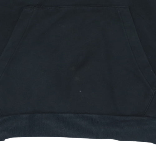Puma Men's Black Medium Pullover Hoodie with Logo Design