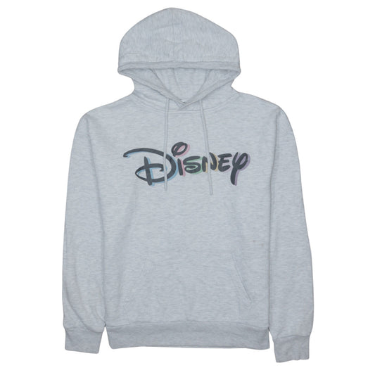 Disney Women's Grey XS Pullover Hoodie with Logo Print
