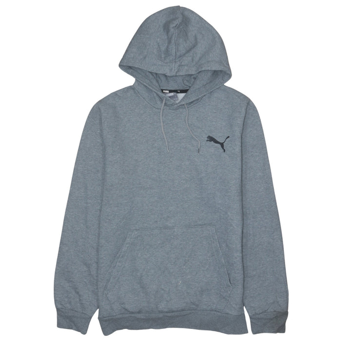 PUMA Boys Grey Pullover Hoodie Small Logo Hooded Sweatshirt Size S