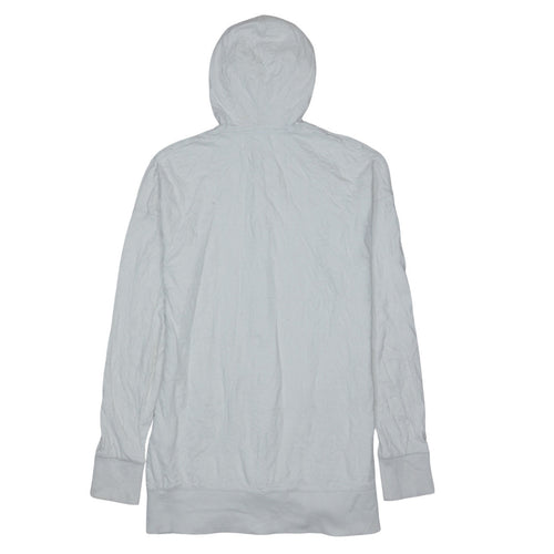 Nike Men’s White Full Zip Hoodie M Logo Lightweight Sportswear