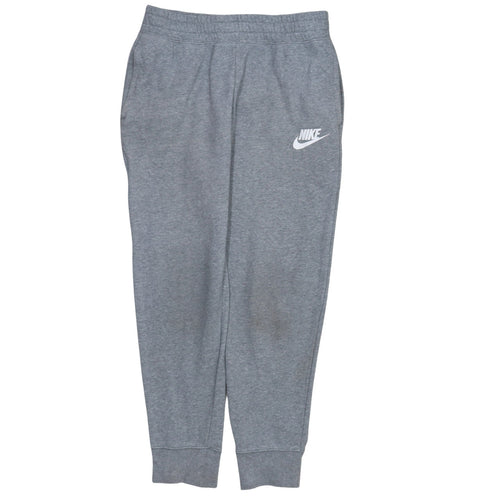 Nike Boys Grey Jogger Sweatpants L 146cm Fleece Trousers