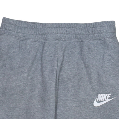 Nike Boys Grey Jogger Sweatpants L 146cm Fleece Trousers