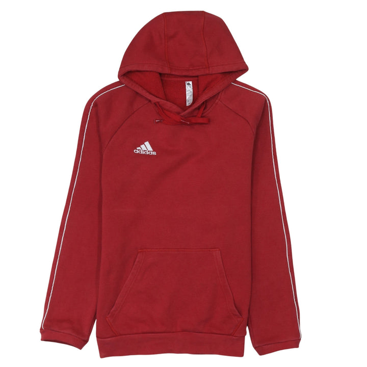 Adidas Men's Red Pullover Hoodie Small Cotton Blend Athletic Style