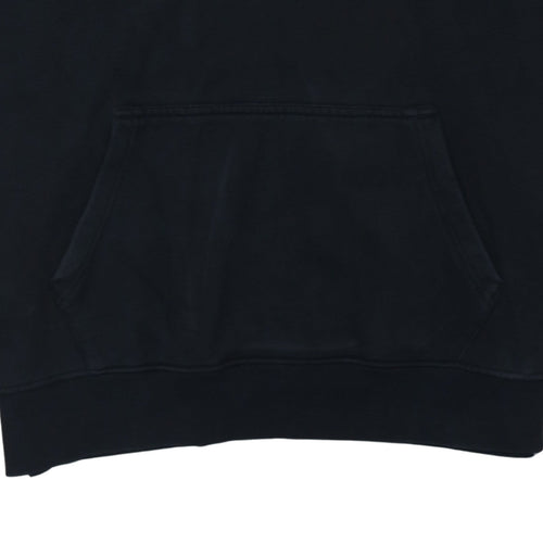 Alpha Industries Men's Black 2XL Pullover Hoodie with Logo