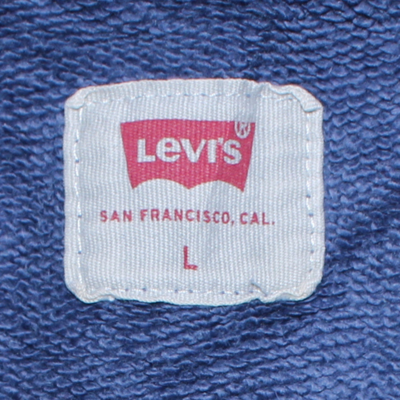 Levi's Men's Blue Pullover Hoodie L Logo Graphic Sweatshirt