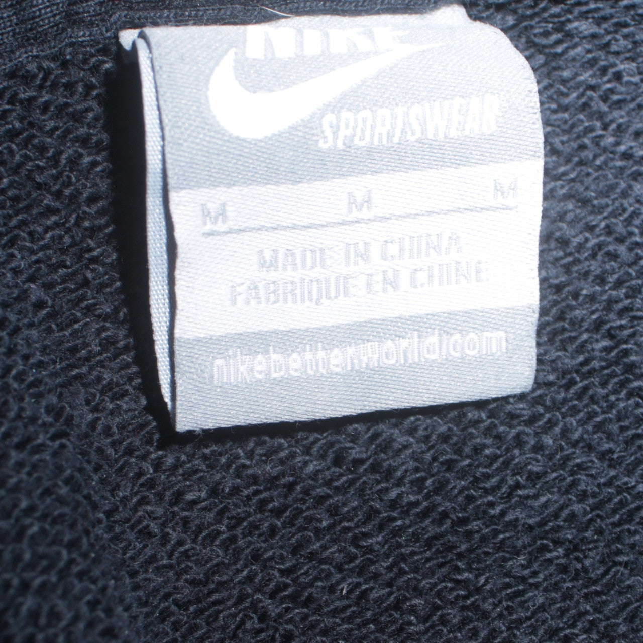 Nike Men's Black Full Zip Hoodie M Sportswear Fleece