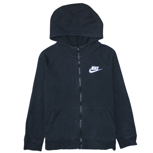 Nike Boys Black Full Zip Hoodie XL 156-166cm Standard Fit Casual