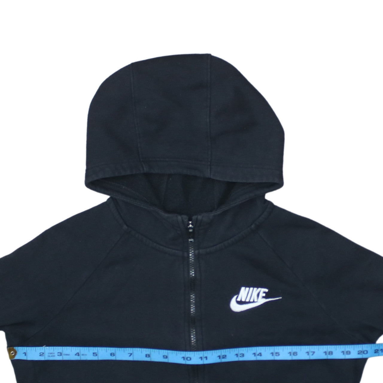 Nike Boys Black Full Zip Hoodie XL 156-166cm Standard Fit Casual