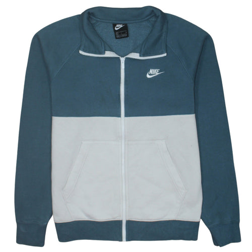 Nike Men's Blue Full Zip Sweatshirt Small Regular Fit Fleece