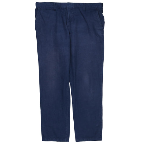 Tommy Hilfiger Men's Blue Slim Fit Cotton Chino Trousers 38x32