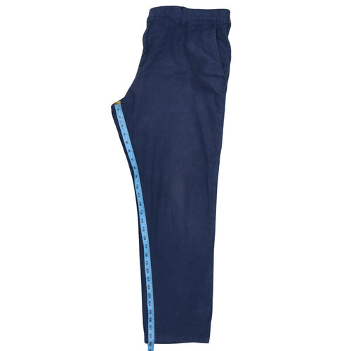 Tommy Hilfiger Men's Blue Slim Fit Cotton Chino Trousers 38x32